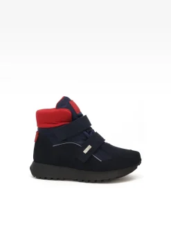 Trzewiki ocieplane BARTEK 17165003, granatowo-czerwony