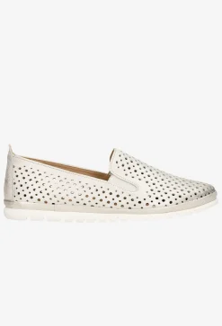 Złote loafersy damskie z linii Comfort
